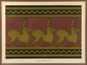 CHRISTOPHER DRESSER, Rabbit Frieze, wall paper design, ​​​​​​​framed and mounted, 57 x 67cm overall - 2