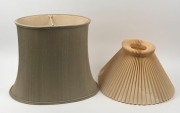 Eight assorted lamps and five assorted shades, A/F, including cast metal, Italian marble, carved sandalwood and others - 4