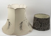 Eight assorted lamps and five assorted shades, A/F, including cast metal, Italian marble, carved sandalwood and others - 5