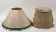Eight assorted lamps and five assorted shades, A/F, including cast metal, Italian marble, carved sandalwood and others - 7