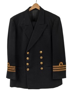 ROYAL AUSTRALIAN NAVY WW2 period double breasted dress jacket and pants with original brass buttons, (Lieutenant Commander)