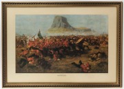 ZULU WARS, I.) The Defence Of Rorke's Drift, II.) Isandhlwana, centenary limited edition colour prints, 62 x 86cm each overall - 2