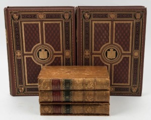 THOMAS ARCHER, "Pictures and Royal Portraits illustrative of English and Scottish History", [London : Blackie & Son], 2 volumes. No date, c. 1880. Large 4tos. Pp. 2, x, 184; viii, 171. 69 full plates with tissue guards, including the frontispieces. Ornate