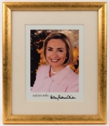 DICK CHENEY and HILLARY RODHAM CLINTON signed photographs, (2 items), individually framed and glazed, 37.5 x 31.5cm overall each - 2