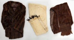 A vintage fur jacket and two fur stoles, (3 items)