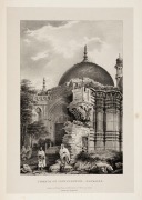 JAMES PRINSEP (1799 - 1840), Benares Illustrated in a Series of Drawings, [Calcutta : Baptist Mission Press, 1830],  folio; incomplete but with 21 lithographed and 7 engraved plates present. - 3