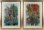 MARGARET BEDELL (Hawaii), I.) Mona II, 49/150, II.) The Rhythm Of Life Beats Stronger At The Source,175/550 colour lithographs, signed and titled in the lower margins, 78 x 52cm, 105 x 77cm each overall