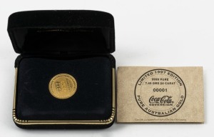 COCA-COLA Sovereign, 24ct gold, limited edition in box of issue with documentation, 7.4 grams