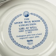SPODE "The Spode Blue Room Collection" pattern porcelain teapot, jug and seven assorted plates,&nbsp;late 20th century, (9 items), blue factory mark to bases - 3
