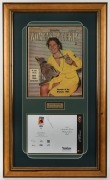 DAWN FRASER & IAN THORPE: Australian Olympic Swimming Legends: Two individual signed displays, the first being 95 x 56cm overall, the second 91 x 52cm and with CofA. (2 items). - 2