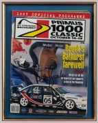 FOUR AUSTRALIAN SPORTING GREATS: A PETER BROCK signed 1997 "Mount Panorama 1000 Classic" programme (framed); a MICHAEL DOOHAN signed action photograph (framed); a LAYNE BEACHLEY signed Billabong poster (framed); and a KIEREN PERKINS signed photograph (fra - 5