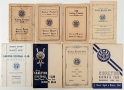 CARLTON: 1906, 1907, 1908, 1924, 1938, 1945, 1946 and 1947 Annual Reports, (8).