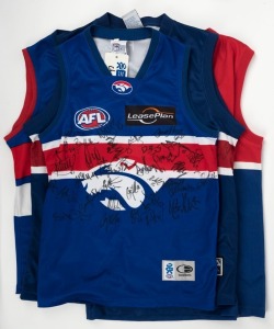 FOOTSCRAY FOOTBALL CLUB: A collection of AFL On Field branded jumpers, comprising of the 2004 Heritage Round jumper; the 2017 jumper produced to acknowledge Bob Murphy's 300th Game; a XXL size No.26 numbered match-worn jumper (with FILA advertising) signe