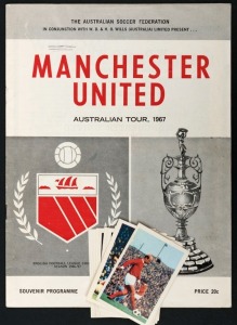 A rare souvenir programme from the Manchester United tour of the U.S.A., New Zealand and Australia. "A gruelling but entertaining 24 days then ensued in Australia, as&nbsp;George Best&nbsp;and co ran wild, scoring 33 goals and winning seven of the eight games in fr