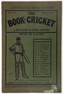 "The Book of Cricket. A New Gallery of Famous Players Edited By C.B.Fry". Part VI, the 'Australian Team Number'. Published by George Newnes Limited, London, 1899. Features full page photographs of Darling, Trumble, Noble, Trumper and Laver and 10 others.