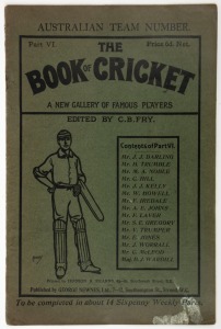 "The Book of Cricket. A New Gallery of Famous Players Edited By C.B.Fry". Part VI, the 'Australian Team Number'. Published by George Newnes Limited, London, 1899. Features full page photographs of Darling, Trumble, Noble,&nbsp;Trumper&nbsp;and Laver and 10 others.