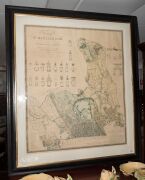 Topographical Survey Of The Borough Of St Marylebone, copy of the 1834 original by B.R. DAVIES, done in 1962, 135 x 116cm overall