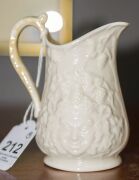 BELLEEK group of Irish porcelain vases, jugs and bowls, (9 items), one black stamp jug, the others with varying green stamps, the largest 15cm high - 4