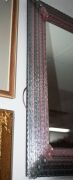 A fine pink and grey Murano glass framed mirror, circa 1950s, ​​​​​​​90 x 53cm - 4