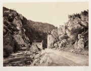 FRANCIS FRITH (1822 - 1898), A folio (in dilapidated condition) containing 24 albumen prints titled "Gems of Photographic Art", circa 1890, each laid down on thin card, all signed by the photographer at lower right, and most annotated in his hand at lower - 6