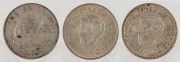 One Shilling: George V, 1935; George VI 1938 and 1939, (3) all aEF/EF.