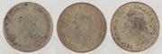 One Shilling: George V, 1935; George VI 1938 and 1939, (3) all aEF/EF. - 2