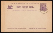 Letter Cards: Attractive group, all Unused except where noted; comprising LC13 "Giant Red Gum, Vic. / Queen's Gardens Perth W.A." CTO; LC14 "Botanic Gardens, Portland, Vic."; LC21 "Avon River, York W.A." (2, different colours); LC21 "Harvesting, Tamworth - 2