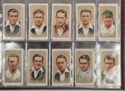 JOHN PLAYER: "Cricketers 1930" complete set of 50, "Cricketers 1934" complete set of 50, "Cricketers 1938" complete set of 50. Three complete sets presented in home-made albums. - 3