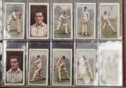 JOHN PLAYER: "1926 Cricketers Caricatures by RIP" two complete sets of 50 plus spares and W. D. & H. O. WILLS "1928 Cricketers Second Series of 50" lacking only No. 47. Presented in home-made albums. (3 items) - 3