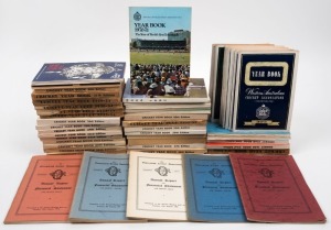 STATE CRICKET ASSOCIATION ANNUAL REPORTS: NEW SOUTH WALES 1931-32, 1933-34, 1934-35, 1936-37, 1938-39, then 17th and 26th to 40th editions; QUEENSLAND 1958-59, 1959-60, 1962-63, 1966-67, 1967-68 and 1970-71; SOUTH AUSTRALIA 1963-64 and 1964-66 editions; and WESTERN AUSTRALIAN 1950-51 to 1958-59 complete, 1963-64 to 1968-69 complete, 1970-71, 1971-72, 1972-73 and 1981-82. (Total: 51, includes 3 duplicates).