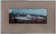 An America's Cup 1983 poster; a 1984 Winter Olympics photograph; a Tour de France photo and a cricket poster; all framed & glazed. (4 items). - 3