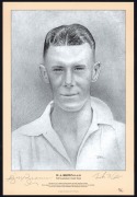 The 1948 Invincibles: Individual limited edition portraits of Harvey, Hamence, Johnston, Morris, Loxton, Brown and Toshack, all numbered 182/200 (with CofA) and signed by the players and the artist. (7). - 3