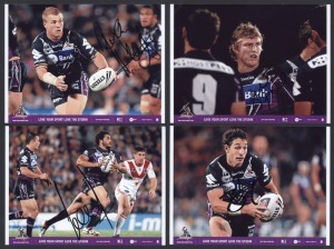 Various signed photographs; mostly action shots; mixed sizes. (12 items, 1 with CofA).