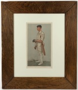 FRAMED PIECES: Twelve different cricket-themed displays; one signed by Rod Marsh; various sizes, mainly glazed. - 9