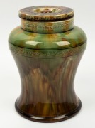 BENDIGO POTTERY Colonial tobacco jar with decorative frieze, 19th century, rare, 23.5cm high - 3