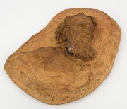 WILLIAM RICKETTS pottery wall plaque with Aboriginal elder, with accompanying publication "A Living Voice Of The Bush", incised "Wm. Ricketts", ​​​​​​​30cm high - 7