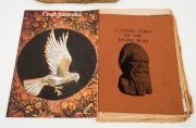 WILLIAM RICKETTS pottery wall plaque with Aboriginal elder, with accompanying publication "A Living Voice Of The Bush", incised "Wm. Ricketts", ​​​​​​​30cm high - 8