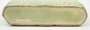 GREENWAY green glazed pottery flower trough, impressed factory mark to base, 15cm high, 46cm wide - 3