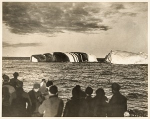 THE B.A.N.Z. ANTARCTIC EXPEDITION:Official original photograph by Captain Frank Hurley:Image B11 - Title: An Antarctic Chameleon,with official "MAWSON ANTARCTIC EXPEDITION" handstamp and release date "TUESDAY APR. 21, 1931" verso, together with the offici