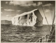 THE B.A.N.Z. ANTARCTIC EXPEDITION:Official original photograph by Captain Frank Hurley:Image B16 - Title: A Glittering Derelict,with official "MAWSON ANTARCTIC EXPEDITION" handstamp and release date "MONDAY APR. 20, 1931" verso, together with the official