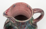 ALISON DAVIDSON hand-built pottery jug with applied grapes and leaves, incised "Alison Davidson", ​​​​​​​19.5cm high - 5