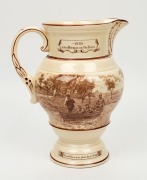 Centenary of Melbourne jug by William Adams & Sons Ltd, England 1934, limited edition 118/200, with accompanying certificate, ​​​​​​​25cm high - 2