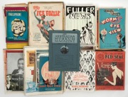 EARLY THEATRE & CINEMA publications including "Fuller News", J.C. Williamson items, Empire Theatre, Tivoli, Palace, the Grand Opera House, and a few unrelated items. (approx. 150).