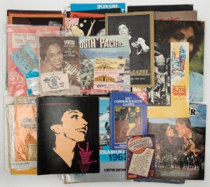 THEATRE, CONCERTS & OTHER SPECIAL EVENT programmes, souvenirs and other ephemera, (qty).