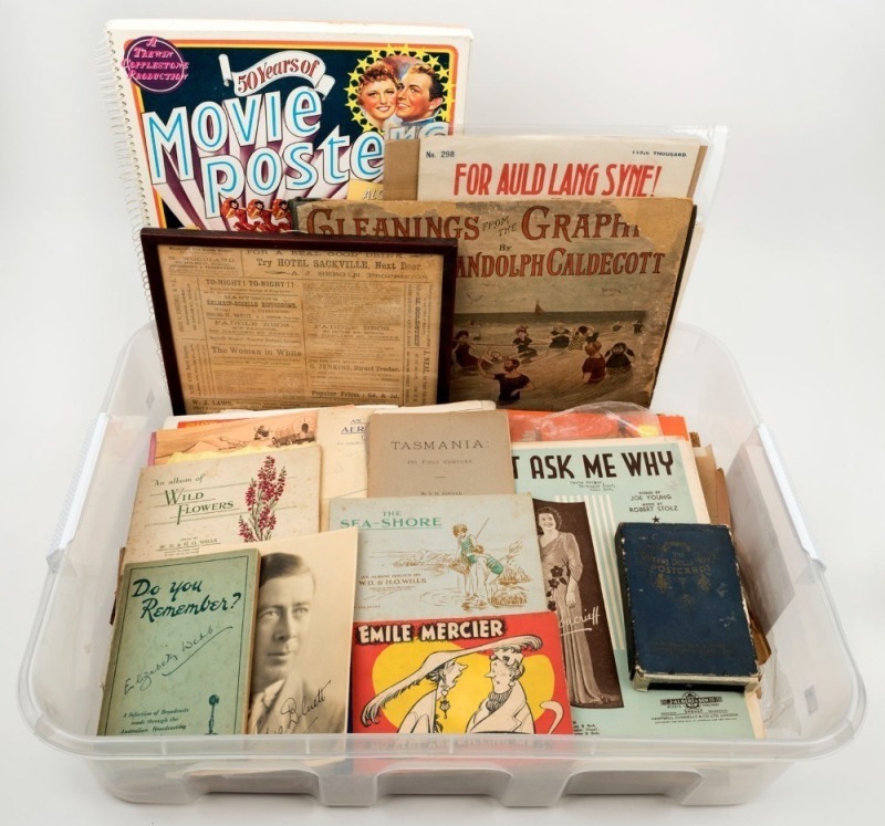 A carton of Australian and foreign paper ephemera. (qty).