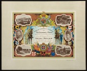 [Australian Federation Invitation] Australian Commonwealth Celebrations. The Government of Victoria requests the honour of the presence of [Mr & Mrs A. Leane (manuscript insertion in ink)] at the Royal Review at Flemington on Friday the 10th of May 1901 M - 2