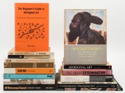 ABORIGINAL INTEREST. A range of books including "Rex Battarbee...with text by Strehlow", signed and dated by Battarbee in 1957; "Speak you so gently" by Tennant; "The Road to Mowanjum" by McKenzie; plus 13 others. (16).