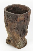 GUS McLAREN&nbsp;pottery garden planter, incised "Gus McLaren" 29cm high. PROVENANCE: Purchased from Betty McLaren sale at Merimbula N.S.W. - 5