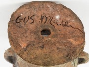 GUS McLAREN&nbsp;pottery garden planter, incised "Gus McLaren" 29cm high. PROVENANCE: Purchased from Betty McLaren sale at Merimbula N.S.W. - 6