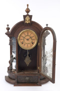 ANSONIA "Triumph" American 8 day time and strike movement, original paper label on the back, circa 1880, ​63cm high - 2